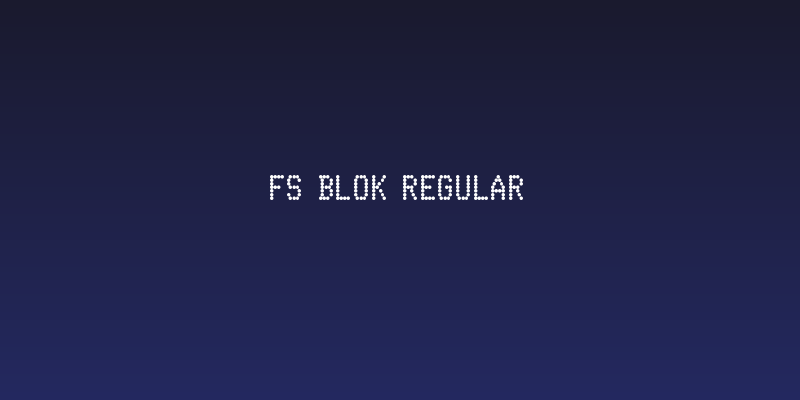 FS Blok Regular Social Header