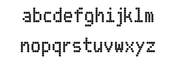 FS Blok Regular Font LOWERCASE
