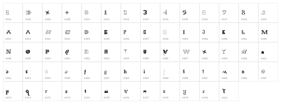 FS Collaboration 1 Regular Character Map