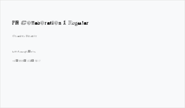 FS Collaboration 1 Regular Business Card