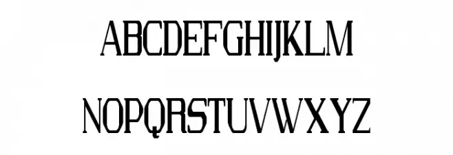 FS Serif Condensed Regular Caratteri MAIUSCOLE