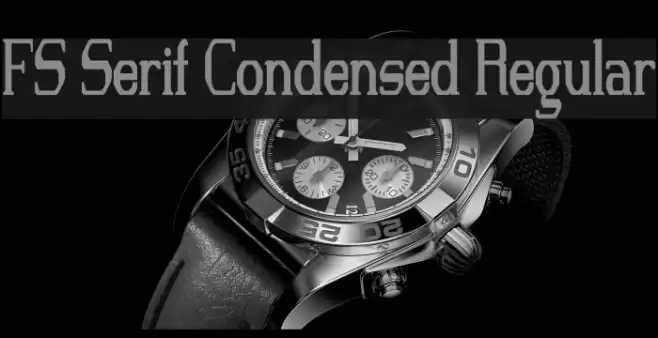 FS Serif Condensed Regular Font examples