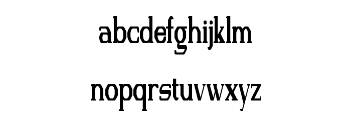 FS Serif Condensed Regular Font LOWERCASE