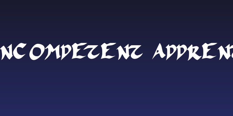 FSO incompetent apprentice Social Header