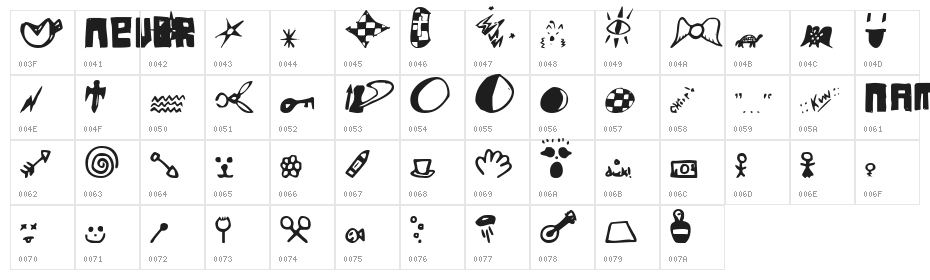 FSO never named Character Map