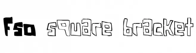 FSO square bracket  font caratteri gratis