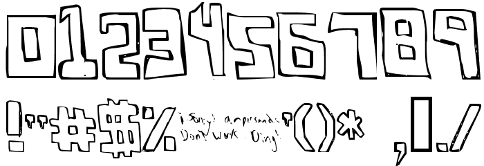 FSO square bracket フォント その他の文字
