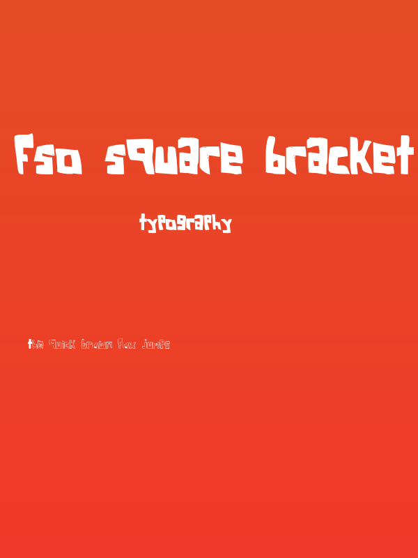 FSO square bracket Poster