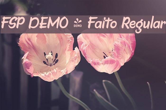 FSP DEMO - Faito Regular フォント examples