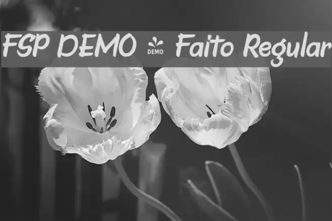 FSP DEMO - Faito Regular フォント examples