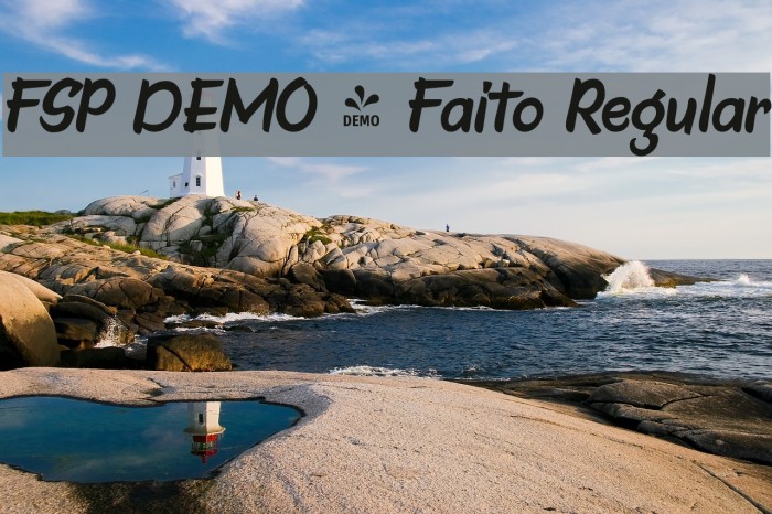 FSP DEMO - Faito Regular フォント examples