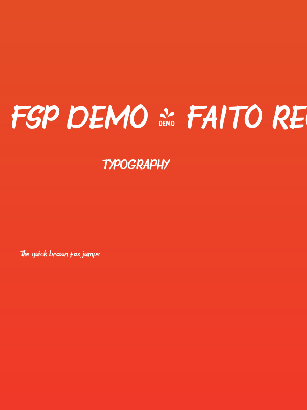 FSP DEMO - Faito Regular Poster