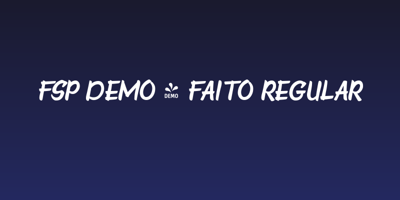 FSP DEMO - Faito Regular Social Header