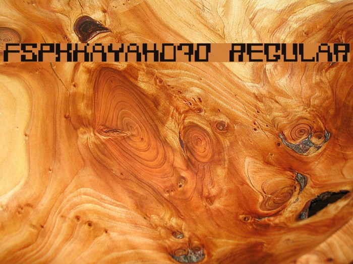 FSPxKayahD70 Regular Font examples