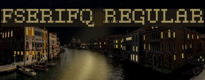 FSerifQ Regular Font examples