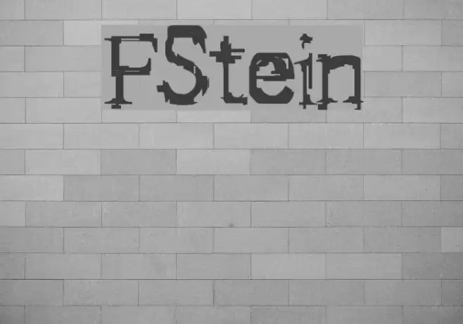 FStein Font examples