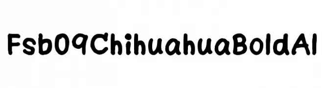Fsb09ChihuahuaBoldAl  Frei Schriftart Herunterladen