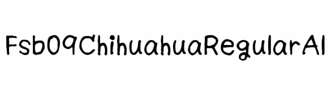 Fsb09ChihuahuaRegularAl  Frei Schriftart Herunterladen