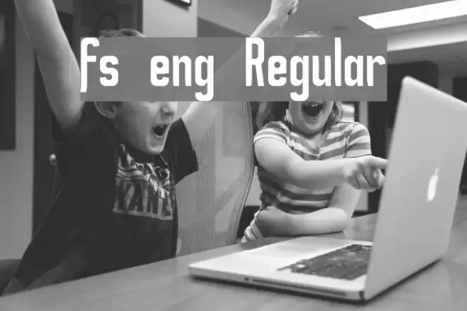 fs eng Regular Font examples