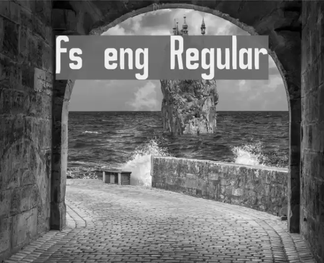 fs eng Regular Font examples