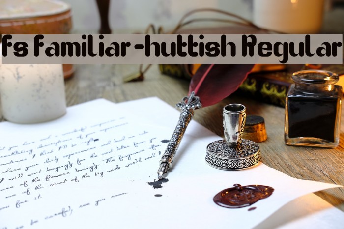 fs familiar-huttish Regular Font examples