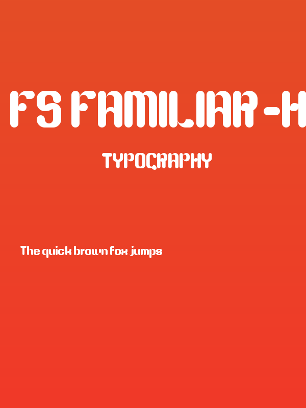 fs familiar-huttish Regular Poster