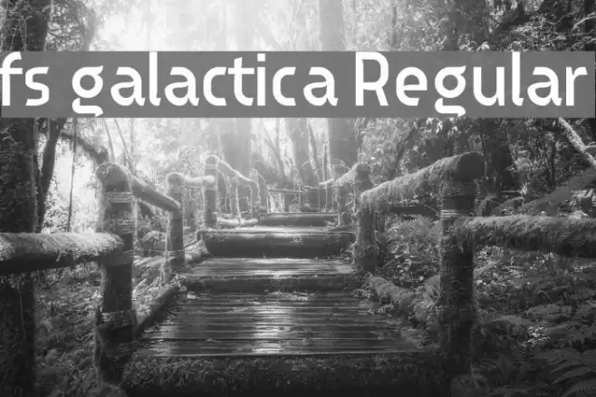 fs galactica Regular Font examples