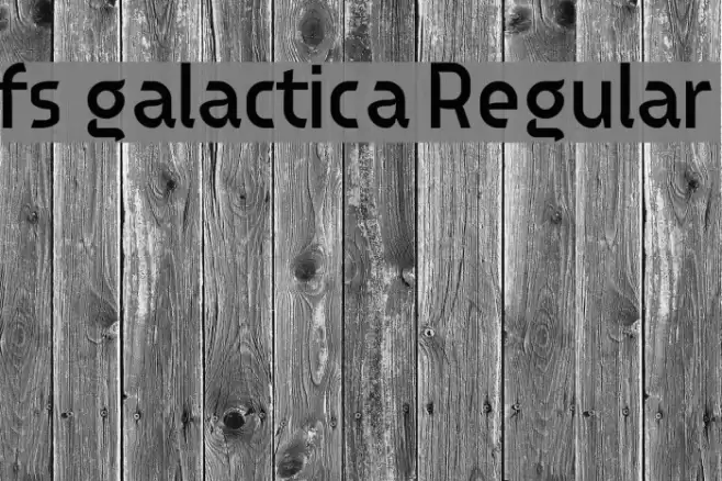 fs galactica Regular Font examples
