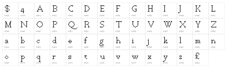 fs inspira 2 Regular Character Map