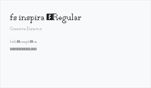 fs inspira 2 Regular Business Card