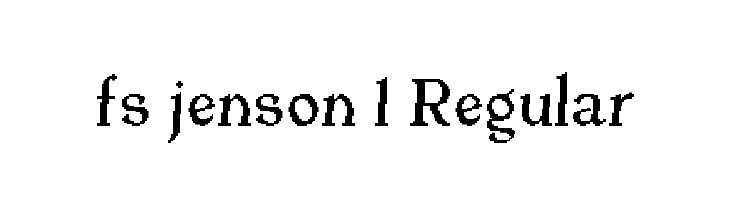 fs jenson 1 Regular  لخطوط تنزيل