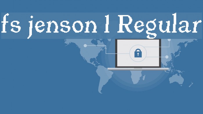 fs jenson 1 Regular Font examples