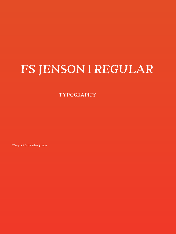 fs jenson 1 Regular Poster