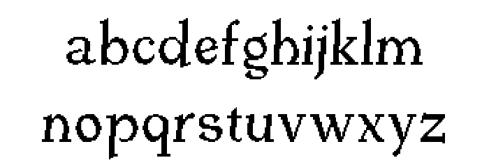 fs jenson 1 Regular Font LOWERCASE
