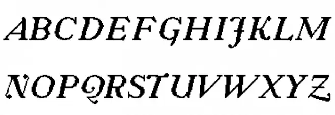 fs jenson 1 italic Regular Polices MAJUSCULES