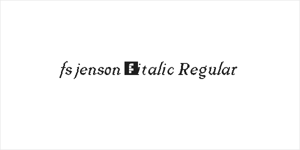 fs jenson 1 italic Regular Logo
