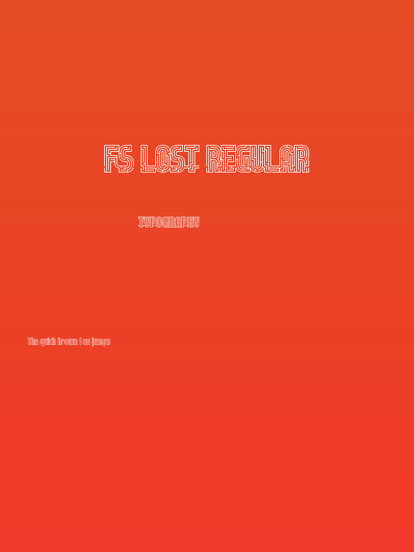 fs lost Regular Poster