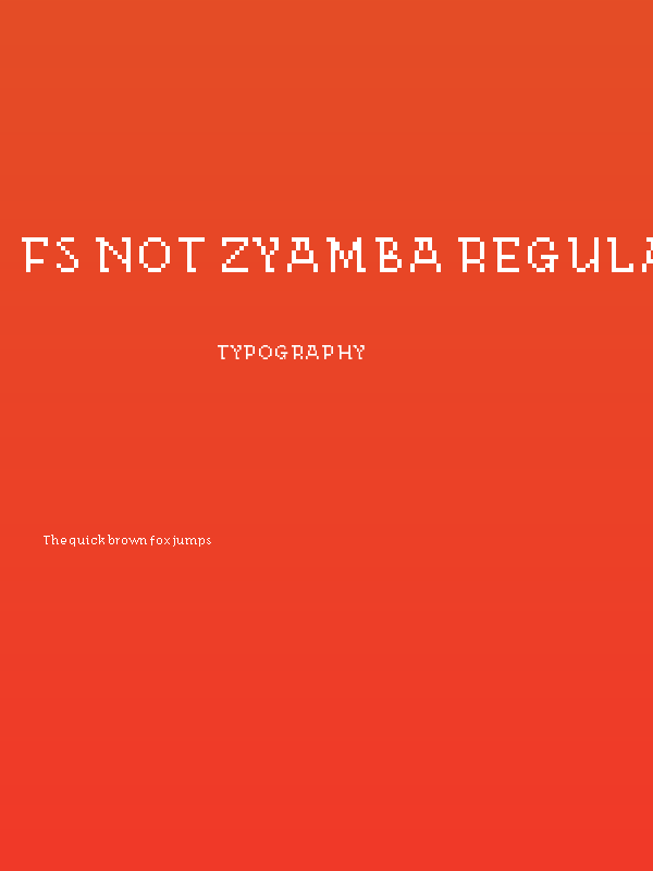 fs not zyamba Regular Poster