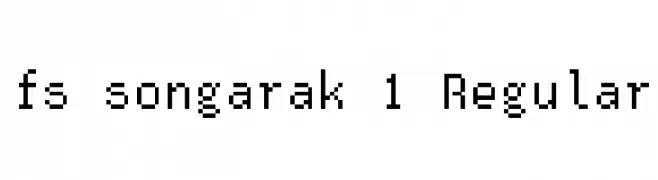 fs songarak 1 Regular  Frei Schriftart Herunterladen