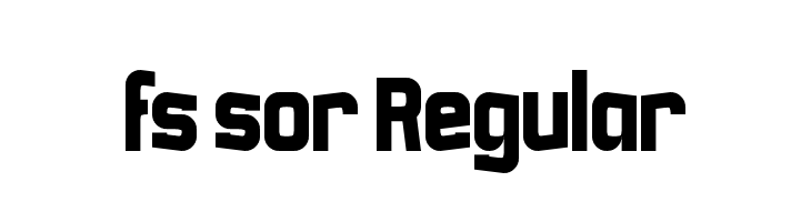 fs sor Regular नि: शुल्क फ़ॉन्ट्स डाउनलोड