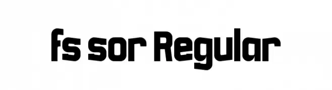 fs sor Regular  Frei Schriftart Herunterladen