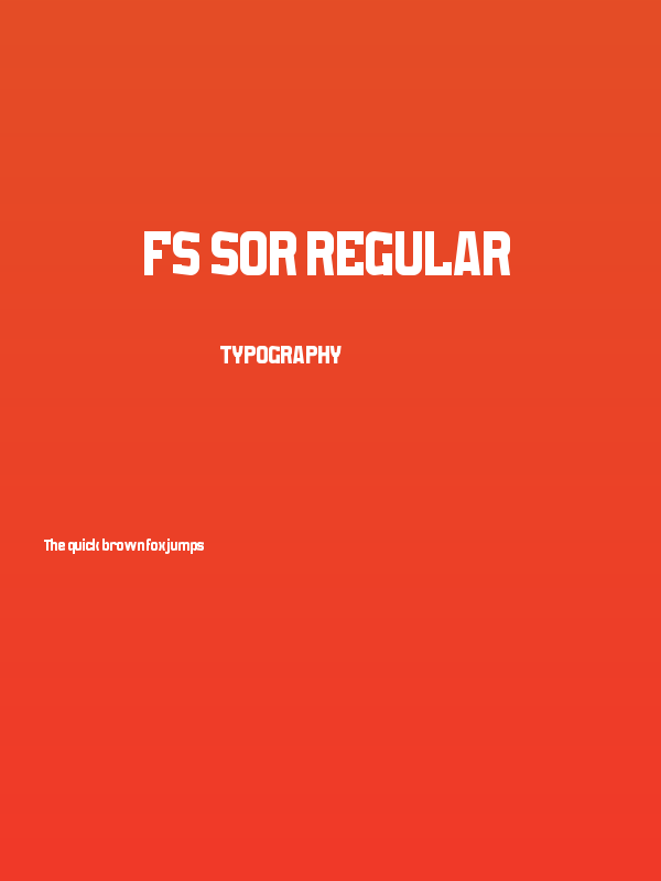 fs sor Regular Poster