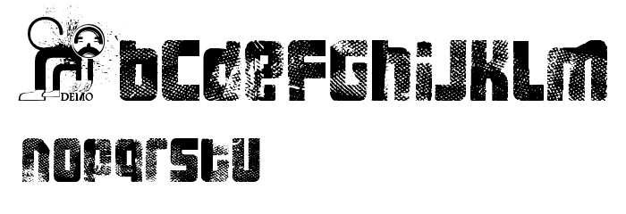 FT 3 the hard way Overrun Font LOWERCASE
