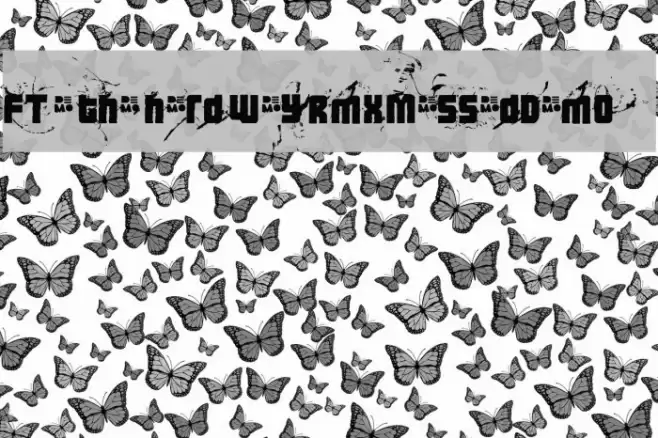 FT 3 the hard way RMXmessedDEMO Font examples