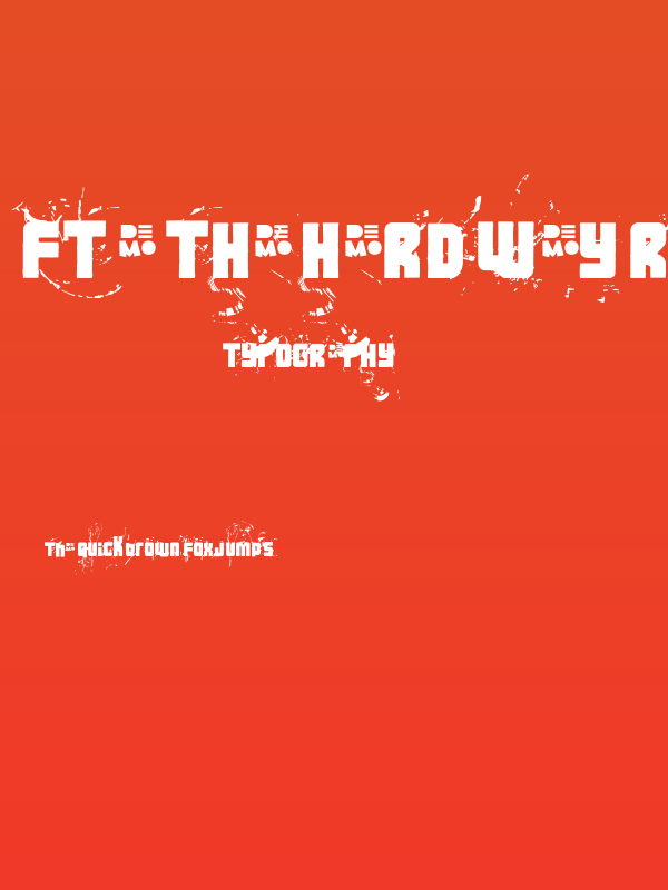 FT 3 the hard way RMXmessedDEMO Poster