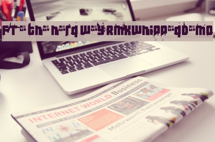 FT 3 the hard way RMXwhippedDEMO Font examples