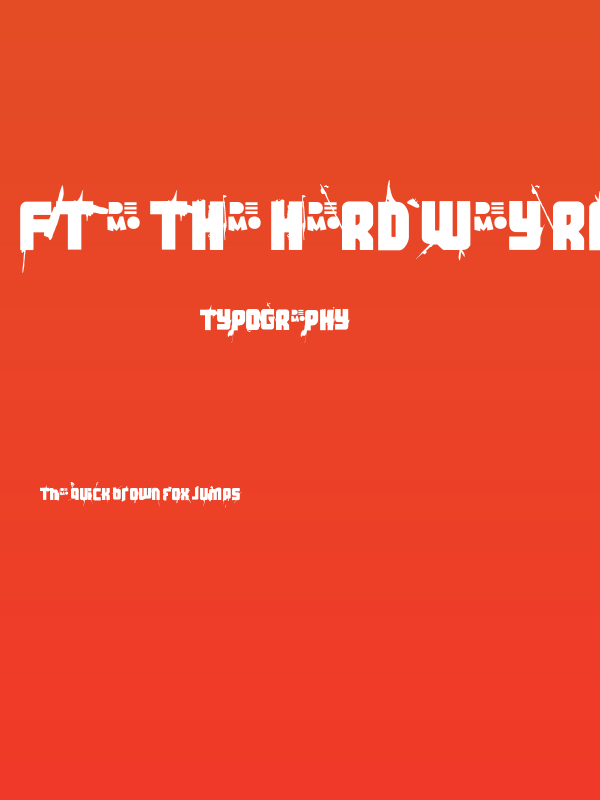 FT 3 the hard way RMXwhippedDEMO Poster