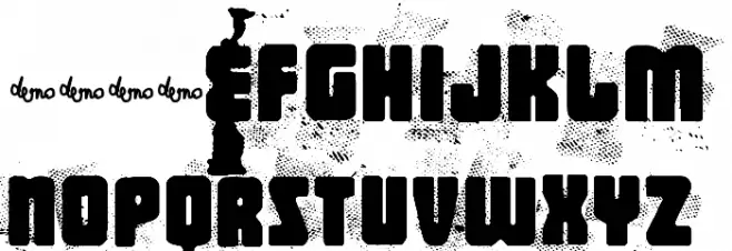 FT BigMedium_DEMO خط أحرف كبيرة