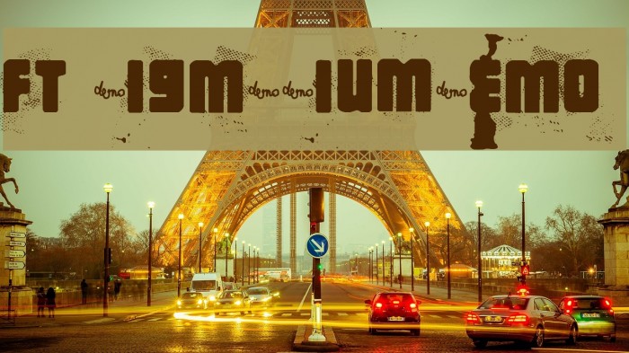 FT BigMedium_DEMO Шрифта examples