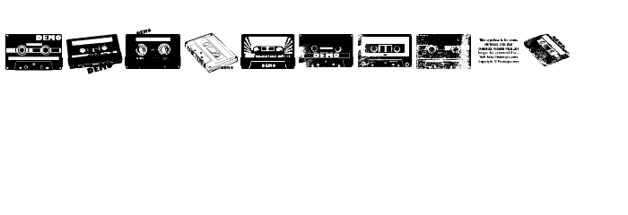 FT Cassette Demo Fonte MINÚSCULAS